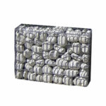 Gabion en galets de Bourgogne