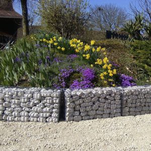Gabion galets de Bourgogne Gabions en galets de Bourgogne