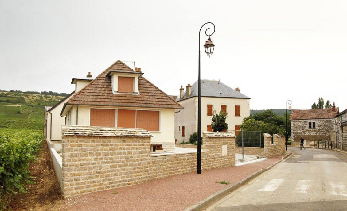 muret en barrette éclatée issue de nos carrières de pierre de Bourgogne