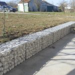 Gabions réalisés en galets spécial gabions en pierre de Bourgogne issue de nos carrières de Molay