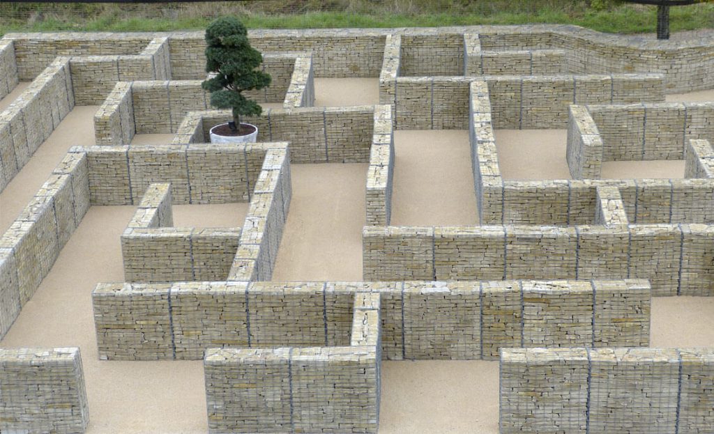 Gabion pierre sèche Gabions en pierre éclatée réalisé par Pierre Mureuse de Bourgogne