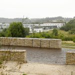 Gabions en pierre éclatée réalisé par Pierre Mureuse de Bourgogne