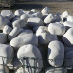 Galets de Bourgogne pour gabions et réalisation d'aménagements extérieurs.