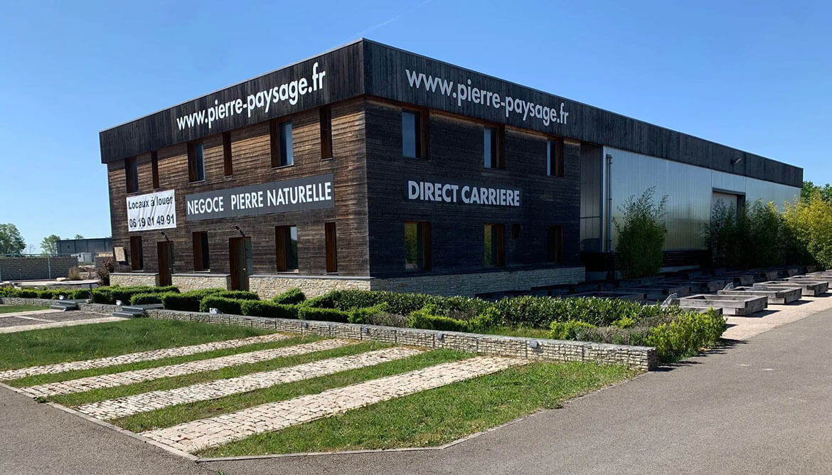 Entreprise Pierre Mureuse de Bourgogne, jardins d'exposition à Créancey