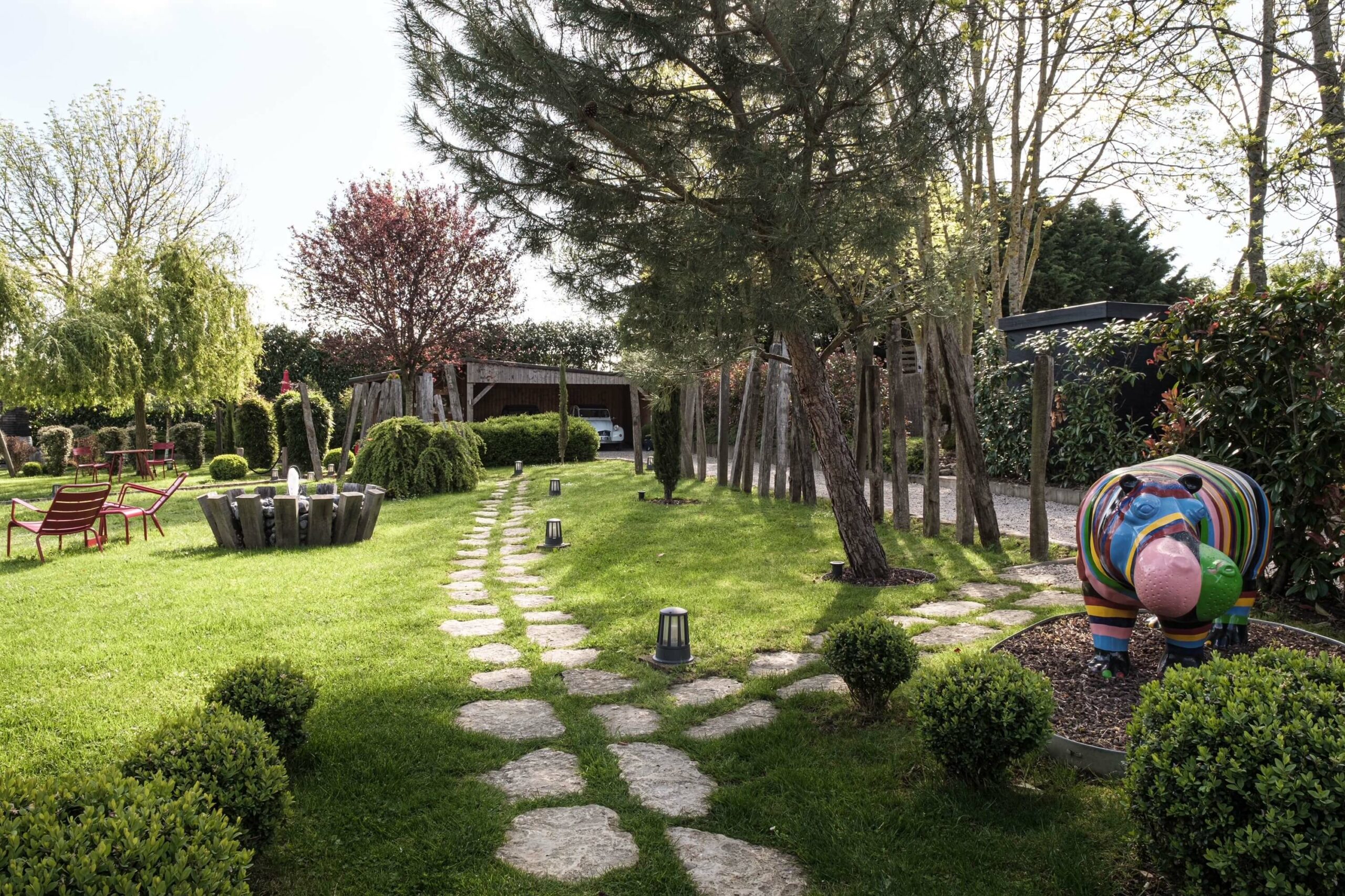Aménagement pas japonais pour jardin